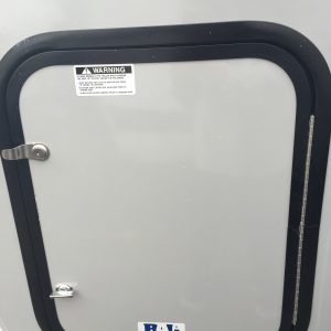 Door, Baggage 16"x20" Ice Grey/Black