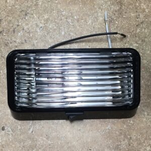 LIGHT, PORCH CLR W/SWITCH BLACK