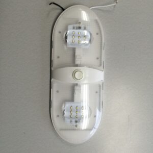 Light, 12V 9 Diode LED Double White W/Switch