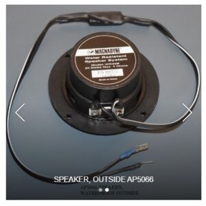 Speaker, Outdoor Water Resistant 3" Black