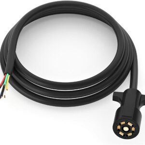 11' 7-Pin Trailer Plug Connector Cord