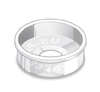 Washer, Clear 8/8 Flat Bottom